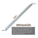 Ver imagem 7 de Luminária Linear 120cm Cristal Led 50w Sobrepor Branco Frio Bivolt