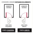 Ver mais imagens de Porta Lambril com Maçaneta e Fechadura de Banheiro 210x90cm Veneza Abertura Esquerda