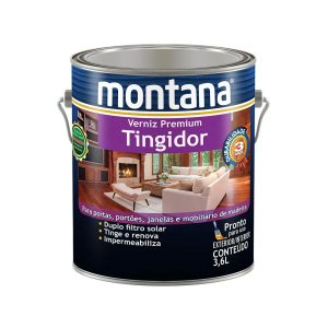 Verniz tingidor brilhante mogno 3,6L Montana