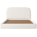 Ver imagem 7 de Cama Casal Flutuante com Cabeceira 140cm Aura W01 Bouclê Cru - Lyam Decor