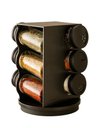 Ver imagem 5 de Porta Condimentos Giratório 6 Potes Vidro 80ml Suporte Preto