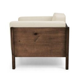 Poltrona de Madeira Maciça Estofada Minas - 3