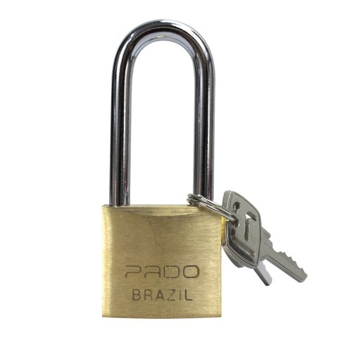 CADEADO DE LATÃO COM HASTE LONGA 35/50 PADO