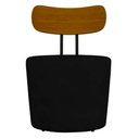 Ver imagem 5 de Kit 2 Poltronas Decorativas Addams Veludo Preto - Gran Belo