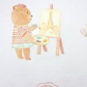 Ver imagem 3 de Papel de Parede Infantil Ursinha Pintora + Cola Inclusa