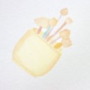 Ver imagem 5 de Papel de Parede Infantil Ursinha Pintora + Cola Inclusa