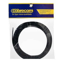 Cabo Flexível com até 750V 2,5mm preto 15 metros Cobrecom - 1 Cabo Flexível com até 750V 2,5mm preto 15 metros Cobrecom - 1