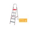 Escada doméstica de alumínio 5 degraus Botafogo - 1