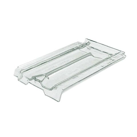 Telha plana de vidro 40x24cm 8mm Paulista T transparente Ibravir