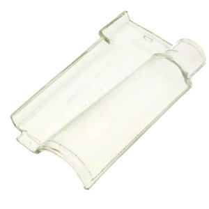 Telha portuguesa de vidro 40x21cm 7,5mm Canapal transparente Ibravir