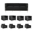 Ver imagem 6 de Kit 1 Sofá 3 Lug. Le Courbusier+ 4 Poltronas 1 Lugar Le Courbusier + 4 Poltronas 1 Lugar Fk Preto