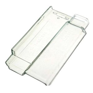Telha plana de vidro 40x21cm 7,5mm Texturada transparente Ibravir