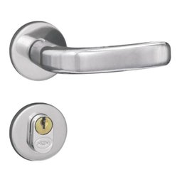 Fechadura Externa Roseta Aço 40mm MGM Stilo Cromado - 1