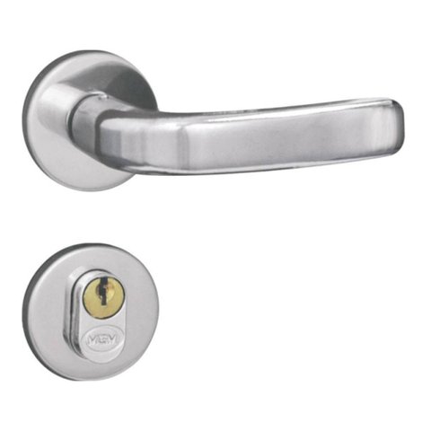 Fechadura Externa Roseta Aço 40mm MGM Stilo Cromado