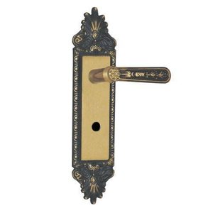 Fechadura Para Banheiro Espelho Aço 40mm Mgm Colonial Bronze Latonado