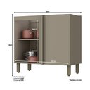 Ver imagem 3 de Balcão Canto Reto 01 Porta para Cozinha Évelin