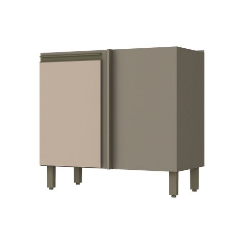 Balcão Canto Reto 01 Porta para Cozinha Évelin
