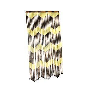 Cortina Artesanal de Bambu 30 Fios: Onda 2m X 90cm Nc Caieiras