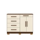 Ver imagem 1 de Cômoda Quarto 5 Gavetas 122cm e Sapateira 2 Portas Bella V01 - D'rossi
