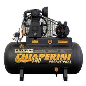 Compressor de Ar 10mpi 110l Motor Monofásico 2hp 110/220v Ip21 Chiaperini