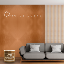 Cimento Queimado com Efeito Perolizado Decora Fácil 1kg - Fio de Cobre - 9