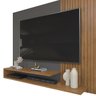 Painel de Tv Rack Suspenso Até 50 Polegadas Palermo Freijó - Cinza Urbano - ÉdeCasaMóveis                                                       - 4