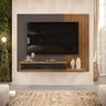 Painel de Tv Rack Suspenso Até 50 Polegadas Palermo Freijó - Cinza Urbano - ÉdeCasaMóveis                                                       - 8