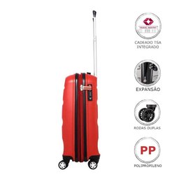 Mala de Viagem Samsonite Spin Air Média 23kg Vermelha - 1