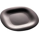 Ver imagem 5 de Kit 12 Pratos Rasos de Sobremesa 19cm Vidro Opalino Lyor Carine Black Comidas