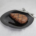 Ver imagem 6 de Kit 12 Pratos Rasos de Sobremesa 19cm Vidro Opalino Lyor Carine Black Comidas