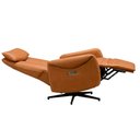 Ver imagem 3 de Poltrona Reclinável Elétrica Luxury Couro Legítimo Caramelo - Mozzelar
