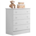 Ver imagem 1 de Cômoda Infantil 4 Gavetas Doce Sonho Branco 777 Qmovi