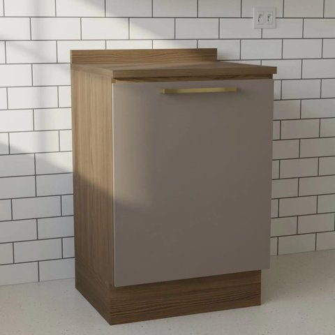Balcão de Cozinha 1 Porta 60cm com Tampo Botanic Kappesberg