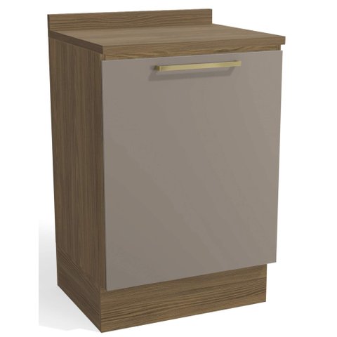 Armário de Cozinha Balcão 1 Porta 60cm com Tampo M629 Botanic Kappesberg