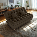 Ver mais imagens de Sofa Cama 2 Lugares 185 Cm Duda Veludo Maserati Marrom Milani Store