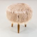 Ver imagem 1 de Puff Banqueta Decorativo Pés Madeira Cor:rosê