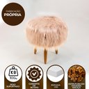 Ver imagem 4 de Puff Banqueta Decorativo Pés Madeira Cor:rosê