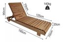 Ver imagem 7 de Kit Conjunto Moveis Jardim Madeira 3 Espreguiçadeira 2 Mesa