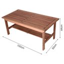 Ver imagem 5 de Kit Conjunto Moveis Jardim Madeira 3 Espreguiçadeira 2 Mesa