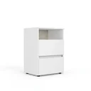 Ver imagem 2 de Mesa de Cabeceira 2 Gavetas 48x68cm Condessa Yescasa Branco