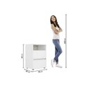 Ver mais imagens de Mesa de Cabeceira 2 Gavetas 48x68cm Condessa Yescasa Branco