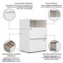 Ver imagem 5 de Mesa de Cabeceira 2 Gavetas 48x68cm Condessa Yescasa Branco