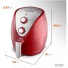 Fritadeira sem Óleo Air Fryer Mondial Vermelha 220v - 7