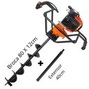 Ver imagem 1 de Perfurador de Solo Para Instalações de Mourões VPS520 Vulcan 2T Com Broca 80x12cm + Extensor