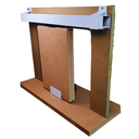 Ver imagem 1 de Kit p/ Porta Correr Trilho Alumínio 35x35 2,50m Branco - RDA-4 - KT-740.25