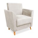 Ver imagem 4 de Poltrona de Amamentação com Puff Flavia Suede - Pallazio Cor Bege