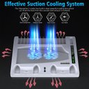 Ver imagem 6 de Base Cooler Suporte Playstation 5 Refrigeração Porta Jogos