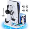 Base Cooler Suporte Playstation 5 Refrigeração Porta Jogos - 1