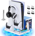 Ver imagem 1 de Base Cooler Suporte Playstation 5 Refrigeração Porta Jogos