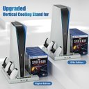 Ver imagem 7 de Base Cooler Suporte Playstation 5 Refrigeração Porta Jogos